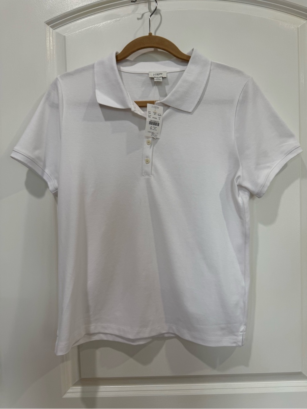 J. Crew Women's White Polo Shirt